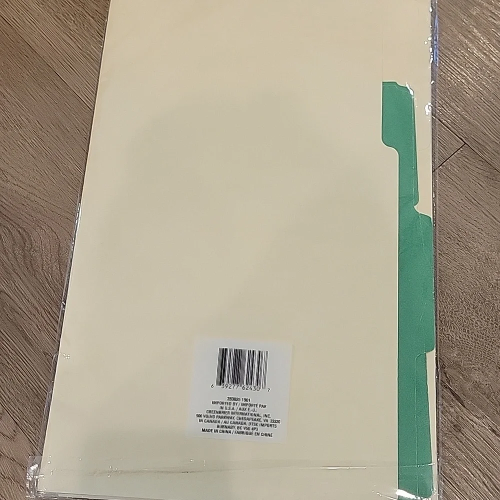 Jot Cream File Folders